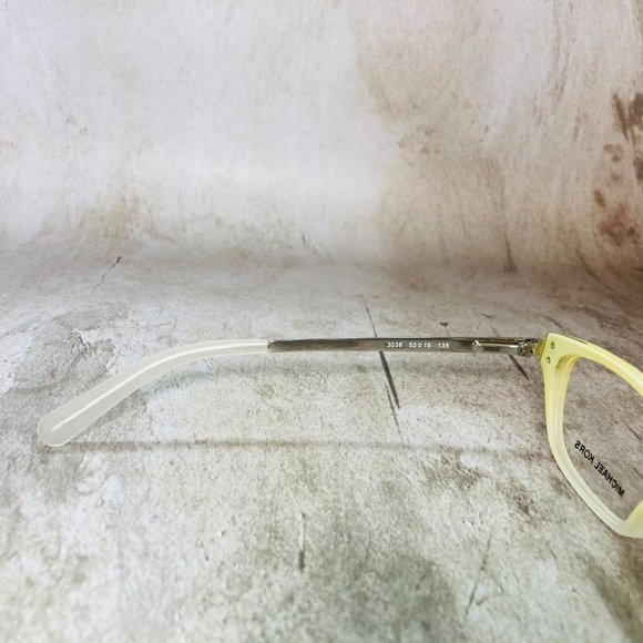 Michael Kors Rectangular Ivory Silver Eyeglasses Frames NWOT - Picture 5 of 12